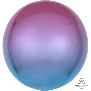 3D СФЕРА Омбре Фиолетово-голубая 61 см