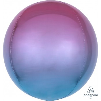 3D СФЕРА Омбре Фиолетово-голубая 61 см