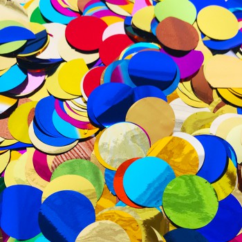 Шар 91 см с разноцветным конфетти